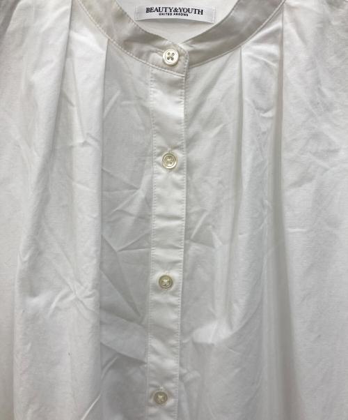 BEAUTY&YOUTH（ビューティーアンドユース）BEAUTY&YOUTH (ビューティーアンドユース) タイプライターバンドカラータックシャツ ホワイト サイズ:なしの古着・服飾アイテム