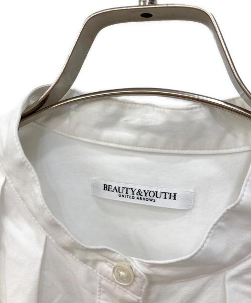 BEAUTY&YOUTH（ビューティーアンドユース）BEAUTY&YOUTH (ビューティーアンドユース) タイプライターバンドカラータックシャツ ホワイト サイズ:なしの古着・服飾アイテム