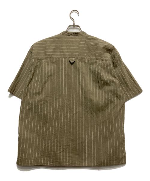 MHL（エムエイチエル）MHL (エムエイチエル) バンドカラーシャツ ベージュ サイズ:Mの古着・服飾アイテム