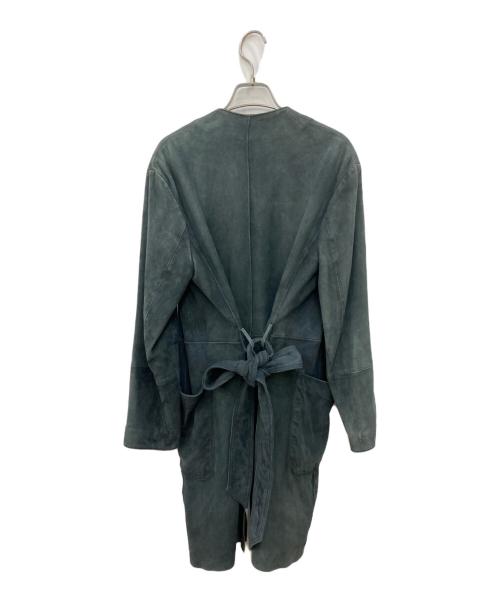 WEEKEND Max Mara（ウィークエンド マックスマーラ）WEEKEND Max Mara (ウィークエンド マックスマーラ) スウェードレザーコート グリーン サイズ:SIZE36の古着・服飾アイテム