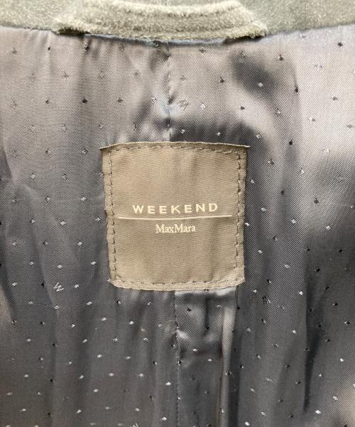 WEEKEND Max Mara（ウィークエンド マックスマーラ）WEEKEND Max Mara (ウィークエンド マックスマーラ) スウェードレザーコート グリーン サイズ:SIZE36の古着・服飾アイテム