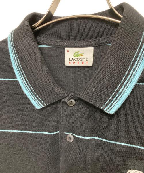 LACOSTE（ラコステ）LACOSTE (ラコステ) ポロシャツ ブラック サイズ:SIZE XXLの古着・服飾アイテム