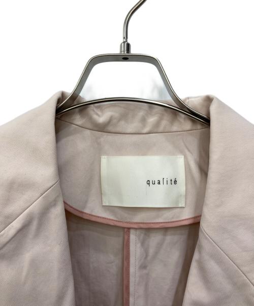qualite（カリテ）qualite (カリテ) ナイロンコート ピンク サイズ:SIZE38の古着・服飾アイテム