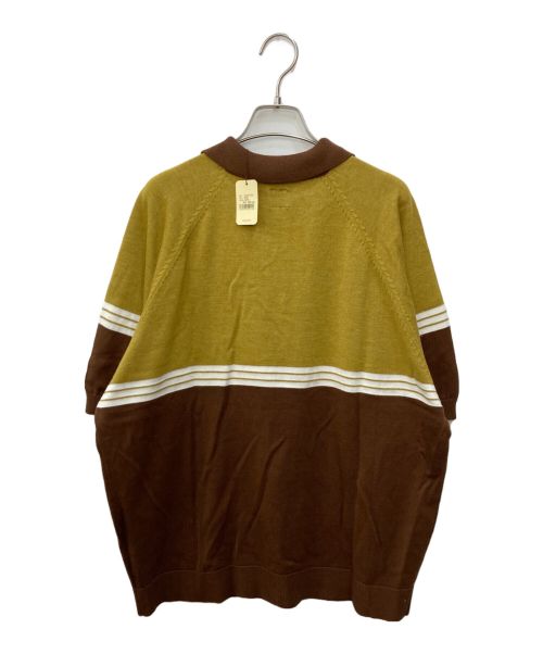 TOWN CRAFT（タウンクラフト）TOWN CRAFT (タウンクラフト) ニットポロシャツ ブラウン サイズ:Lの古着・服飾アイテム