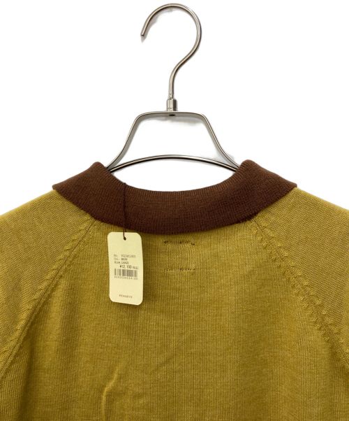 TOWN CRAFT（タウンクラフト）TOWN CRAFT (タウンクラフト) ニットポロシャツ ブラウン サイズ:Lの古着・服飾アイテム