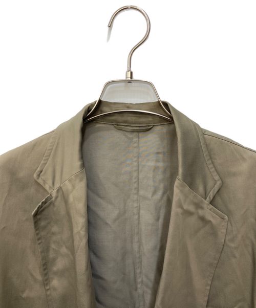 BLURHMS（ブラームス）BLURHMS (ブラームス) Cupro Cotton Gabardine Belt Jacket ベージュ サイズ:Mの古着・服飾アイテム