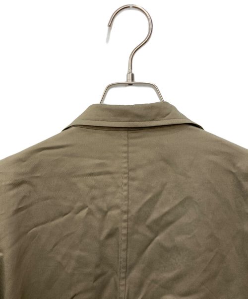 BLURHMS（ブラームス）BLURHMS (ブラームス) Cupro Cotton Gabardine Belt Jacket ベージュ サイズ:Mの古着・服飾アイテム
