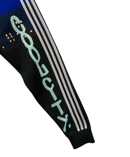 adidas Originals（アディダスオリジナル）adidas Originals (アディダスオリジナル) UNITED ARROWS & SONS (ユナイテッドアローズ アンド サンズ) クルーネックニット ブラック サイズ:SIZE Oの古着・服飾アイテム