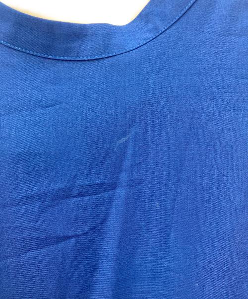 JENNE（ジェンヌ）JENNE (ジェンヌ) イレギュラーヘム ノースリーブワンピース ブルー サイズ:Lの古着・服飾アイテム