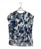 K.T KIYOKO TAKASEケーティー キヨコタカセ）の古着「総柄ブラウス」｜ブルー