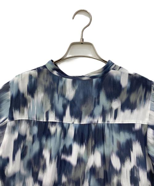 K.T KIYOKO TAKASE（ケーティー キヨコタカセ）K.T KIYOKO TAKASE (ケーティー キヨコタカセ) 総柄ブラウス ブルー サイズ:SIZE 9号の古着・服飾アイテム