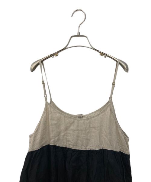 Samansa Mos2（サマンサモスモス）Samansa Mos2 (サマンサモスモス) kazumi (カズミ) リネンキャミソールワンピース ブラック サイズ:Fの古着・服飾アイテム