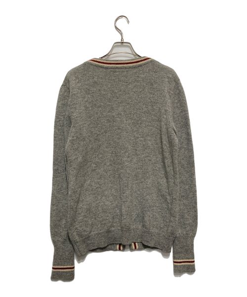 FRED PERRY（フレッドペリー）FRED PERRY (フレッドペリー) ウールニットカーディガン グレー サイズ:Ⅿの古着・服飾アイテム