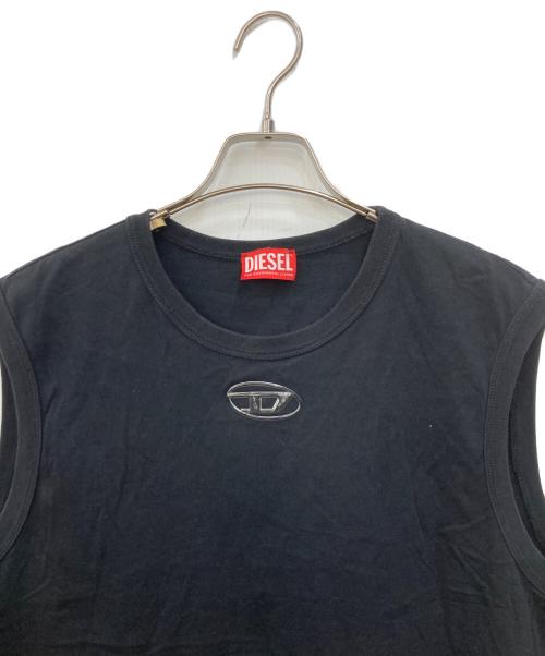 DIESEL（ディーゼル）DIESEL (ディーゼル) T-BISCO-OD D ノースリーブカットソー ブラック サイズ:XLの古着・服飾アイテム