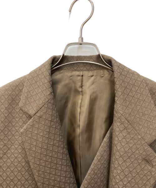 ETHOSENS（エトセンス）ETHOSENS (エトセンス) Rhombus 3collar jaket ブラウン サイズ:SIZE0の古着・服飾アイテム