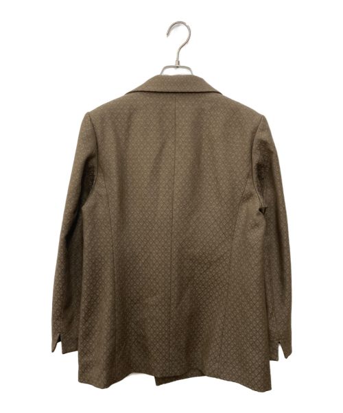 ETHOSENS（エトセンス）ETHOSENS (エトセンス) Rhombus 3collar jaket ブラウン サイズ:SIZE0の古着・服飾アイテム