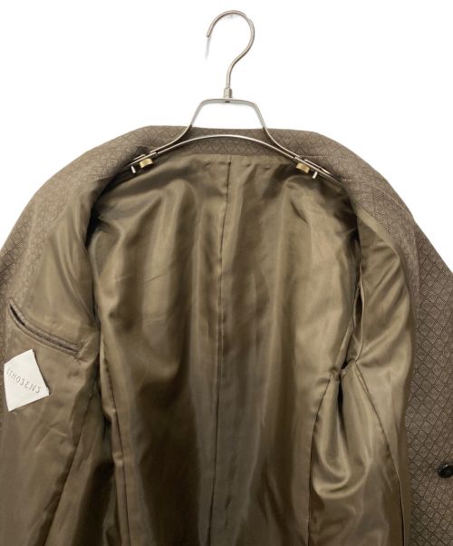 ETHOSENS（エトセンス）ETHOSENS (エトセンス) Rhombus 3collar jaket ブラウン サイズ:SIZE0の古着・服飾アイテム