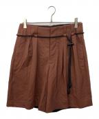 ETHOSENSエトセンス）の古着「Half pants」｜ブラウン