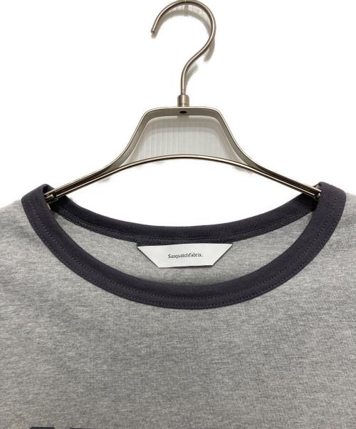 SASQUATCHfabrix.（サスクワッチファブリックス）SASQUATCHfabrix. (サスクワッチファブリックス) リンガーtシャツ グレー サイズ:Lの古着・服飾アイテム