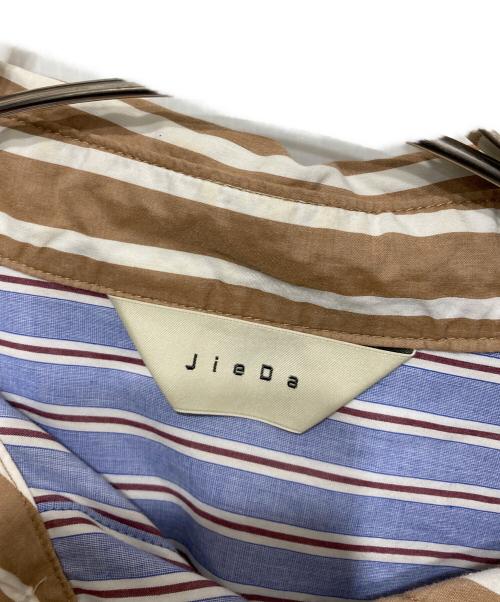 jieda（ジエダ）Jieda (ジエダ) ストライプシャツ ブルー×ベージュ サイズ:SIZE 27cmの古着・服飾アイテム