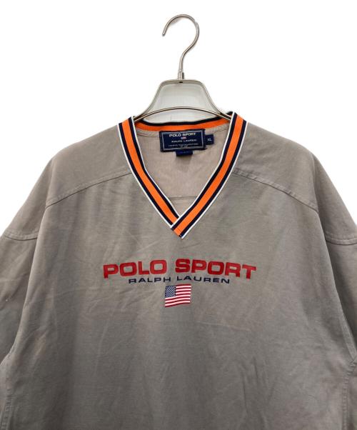 POLO SPORT（ポロスポーツ）POLO SPORT (ポロスポーツ) Vネックカットソー グレー サイズ:XLの古着・服飾アイテム