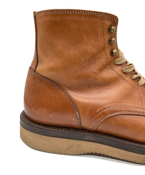 MOTO（モト）MOTO (モト) レースアップブーツ ブラウン サイズ:不明の古着・服飾アイテム