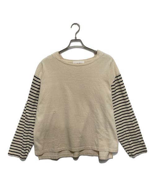 Sophie Skate（ソフィースケート）Sophie Skate (ソフィースケート) ボートネックロングスリーブ ベージュ サイズ:FREEの古着・服飾アイテム