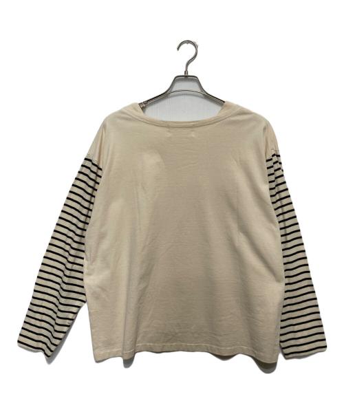 Sophie Skate（ソフィースケート）Sophie Skate (ソフィースケート) ボートネックロングスリーブ ベージュ サイズ:FREEの古着・服飾アイテム