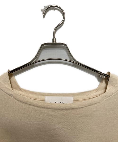 Sophie Skate（ソフィースケート）Sophie Skate (ソフィースケート) ボートネックロングスリーブ ベージュ サイズ:FREEの古着・服飾アイテム