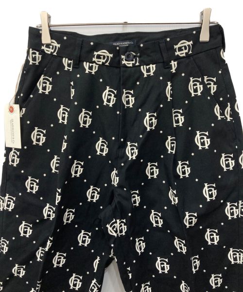 GLAD HAND（グラッドハンド）GLAD HAND (グラッドハンド) FAMILY CREST - SLACKS　ファミリークレスト　スラックス ブラック サイズ:Mの古着・服飾アイテム