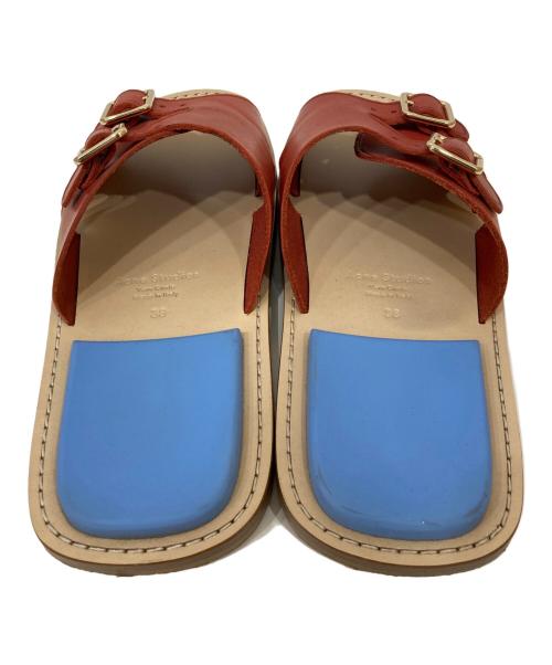 Acne studios（アクネ ストゥディオス）ACNE STUDIOS (アクネ ストゥディオス) フラットサンダル マルチカラー サイズ:38の古着・服飾アイテム