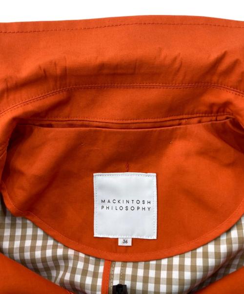 MACKINTOSH PHILOSOPHY（マッキントッシュ フィロソフィー）MACKINTOSH PHILOSOPHY (マッキントッシュフィロソフィー) トレンチコート オレンジ サイズ:SIZE36の古着・服飾アイテム