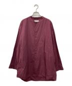 Graphpaperグラフペーパー）の古着「オリジナルタイプライターシャツ」｜ワインレッド