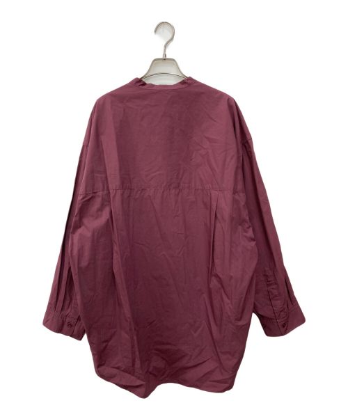 Graphpaper（グラフペーパー）Graphpaper (グラフペーパー) オリジナルタイプライターシャツ ワインレッド サイズ:FREEの古着・服飾アイテム