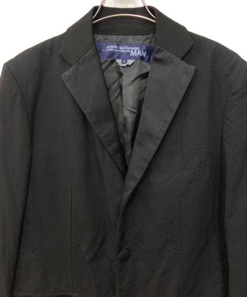 JUNYA WATANABE COMME des GARCONS（(ジュンヤワタナベ コムデギャルソン）JUNYA WATANABE COMME des GARCONS ((ジュンヤワタナベ コムデギャルソン) ナイロンオックス製品染めパッチワークコート ブラック サイズ:Sの古着・服飾アイテム