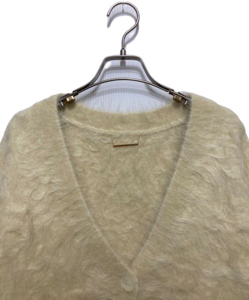 anuans（アニュアンス）anuans (アニュアンス) スーリーアルパカニットカーディガン イエロー サイズ:Fの古着・服飾アイテム