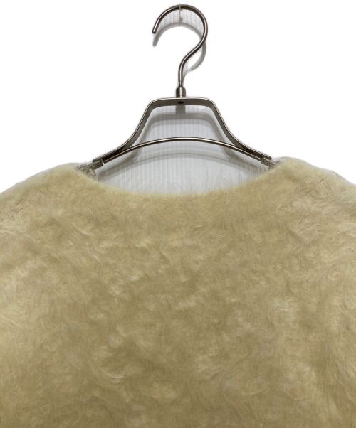 anuans（アニュアンス）anuans (アニュアンス) スーリーアルパカニットカーディガン イエロー サイズ:Fの古着・服飾アイテム