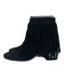 PRADA (プラダ) フリンジショートブーツ ブラック サイズ:SIZE36：13000円