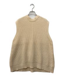 machatt（マチャット）の古着「ニットベスト」｜ベージュ