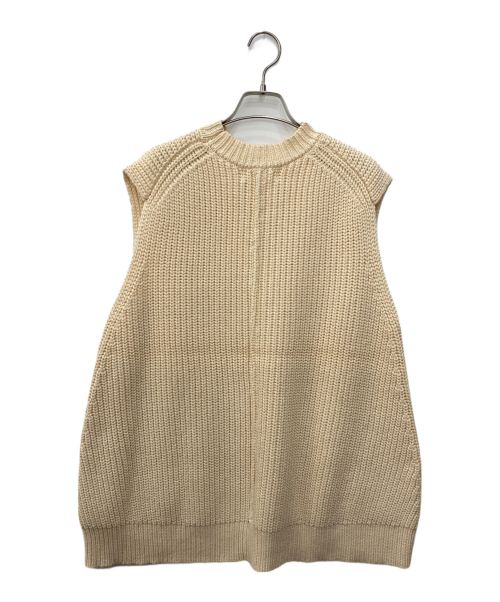 machatt（マチャット）machatt (マチャット) ニットベスト ベージュ サイズ:Freeの古着・服飾アイテム