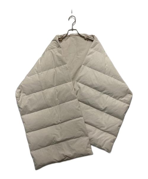 ETRE（エトレ）etre (エトレ) ワイドダウンストール ベージュの古着・服飾アイテム