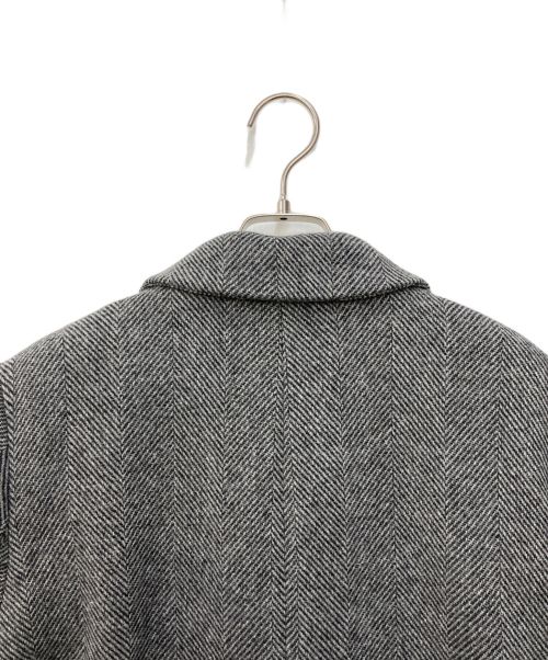 ETRE TOKYO（エトレトウキョウ）ETRE TOKYO (エトレトウキョウ) ヘリンボーンツイード パターンチェスターコート グレー サイズ:Mの古着・服飾アイテム