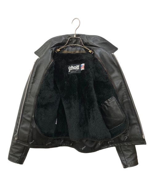 Schott（ショット）Schott (ショット) ライナー付６４３シングルライダースジャケット ブラック サイズ:SIZE34の古着・服飾アイテム