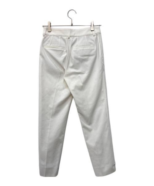 Noble（ノーブル）Noble (ノーブル) ドライコットンリネンステップヘムパンツ 3 ホワイト サイズ:34の古着・服飾アイテム