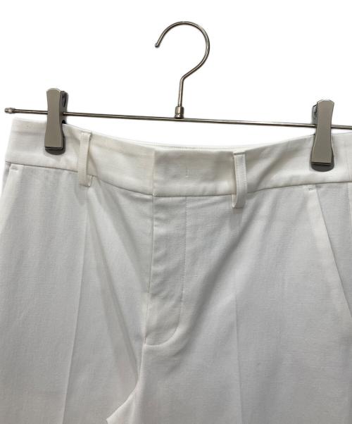 Noble（ノーブル）Noble (ノーブル) ドライコットンリネンステップヘムパンツ 3 ホワイト サイズ:34の古着・服飾アイテム