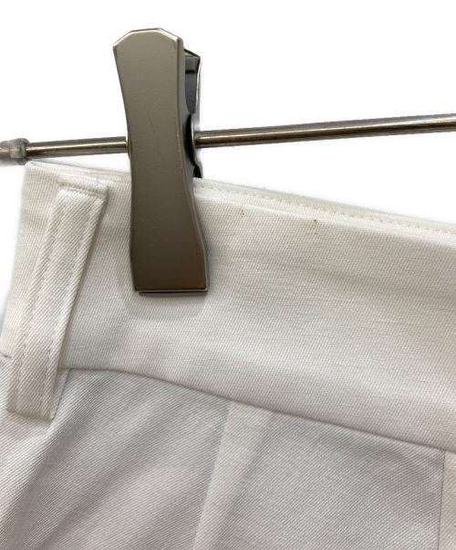 Noble（ノーブル）Noble (ノーブル) ドライコットンリネンステップヘムパンツ 3 ホワイト サイズ:34の古着・服飾アイテム