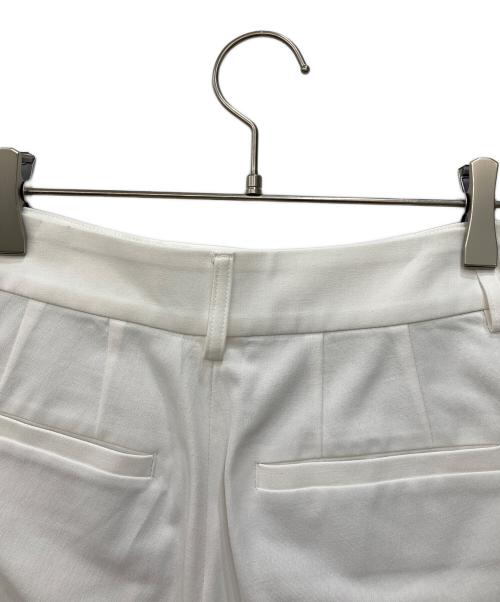 Noble（ノーブル）Noble (ノーブル) ドライコットンリネンステップヘムパンツ 3 ホワイト サイズ:34の古着・服飾アイテム