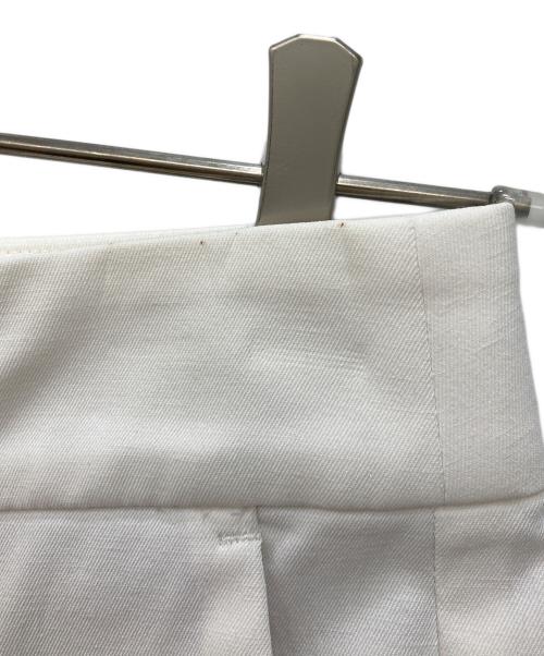 Noble（ノーブル）Noble (ノーブル) ドライコットンリネンステップヘムパンツ 3 ホワイト サイズ:34の古着・服飾アイテム