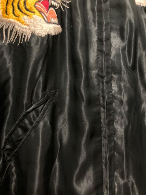 BEAMS（ビームス）BEAMS (ビームス) TAILOR TOYO (テーラー東洋) リバーシブルスカジャン ブラック サイズ:Ⅿの古着・服飾アイテム
