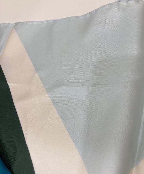 HERMES（エルメス）HERMES (エルメス) カレ90 ホワイト×ブルーの古着・服飾アイテム